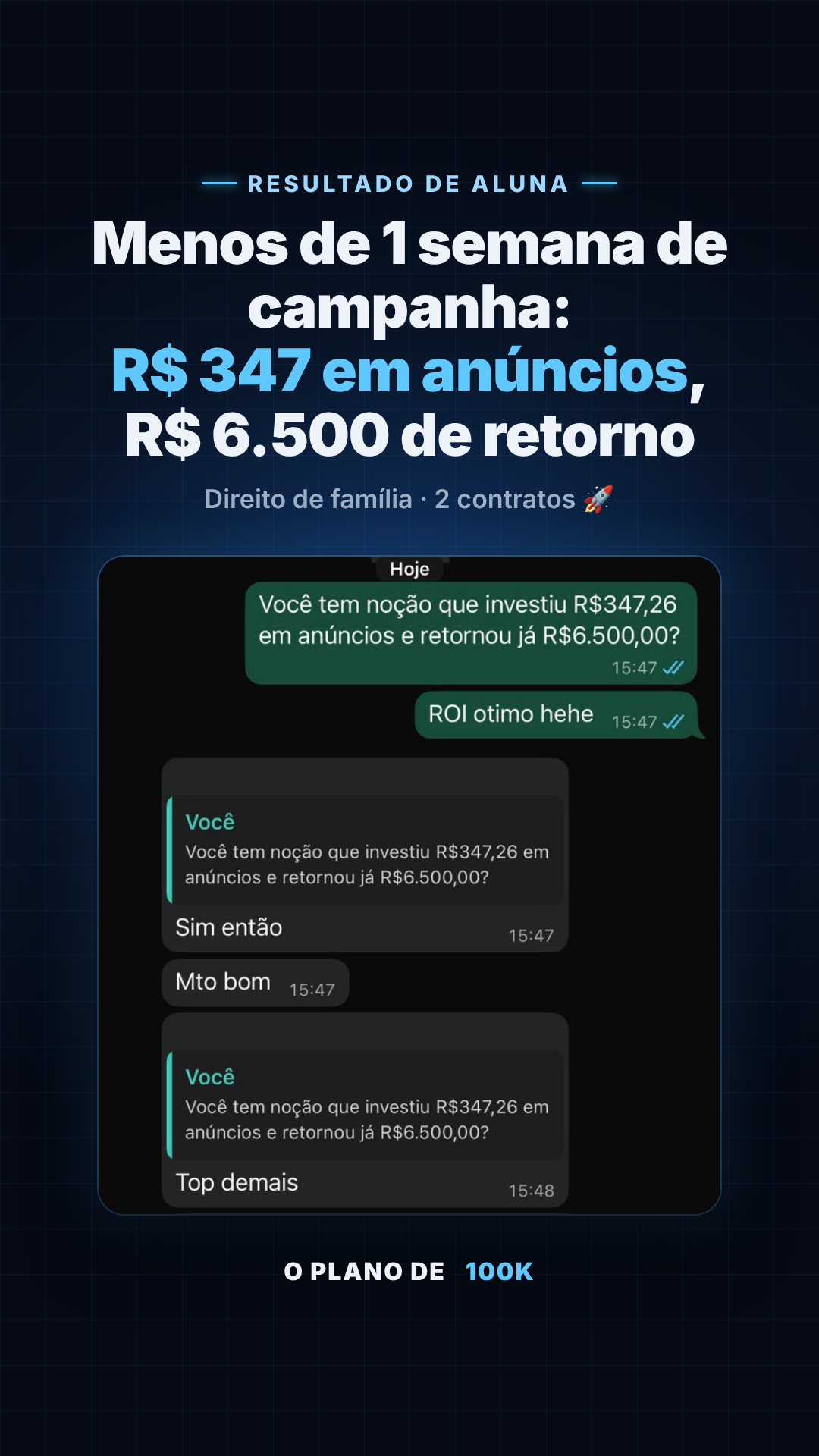 Depoimento de aluno