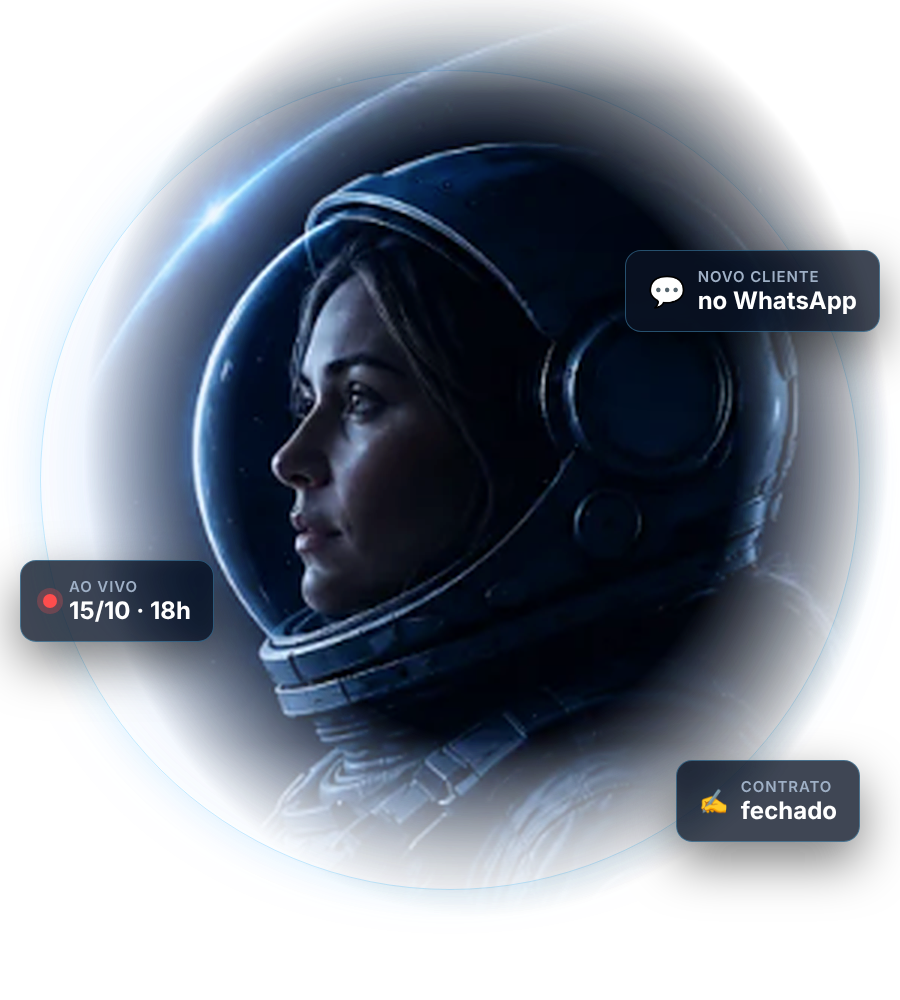 Juana Carvalho como astronauta